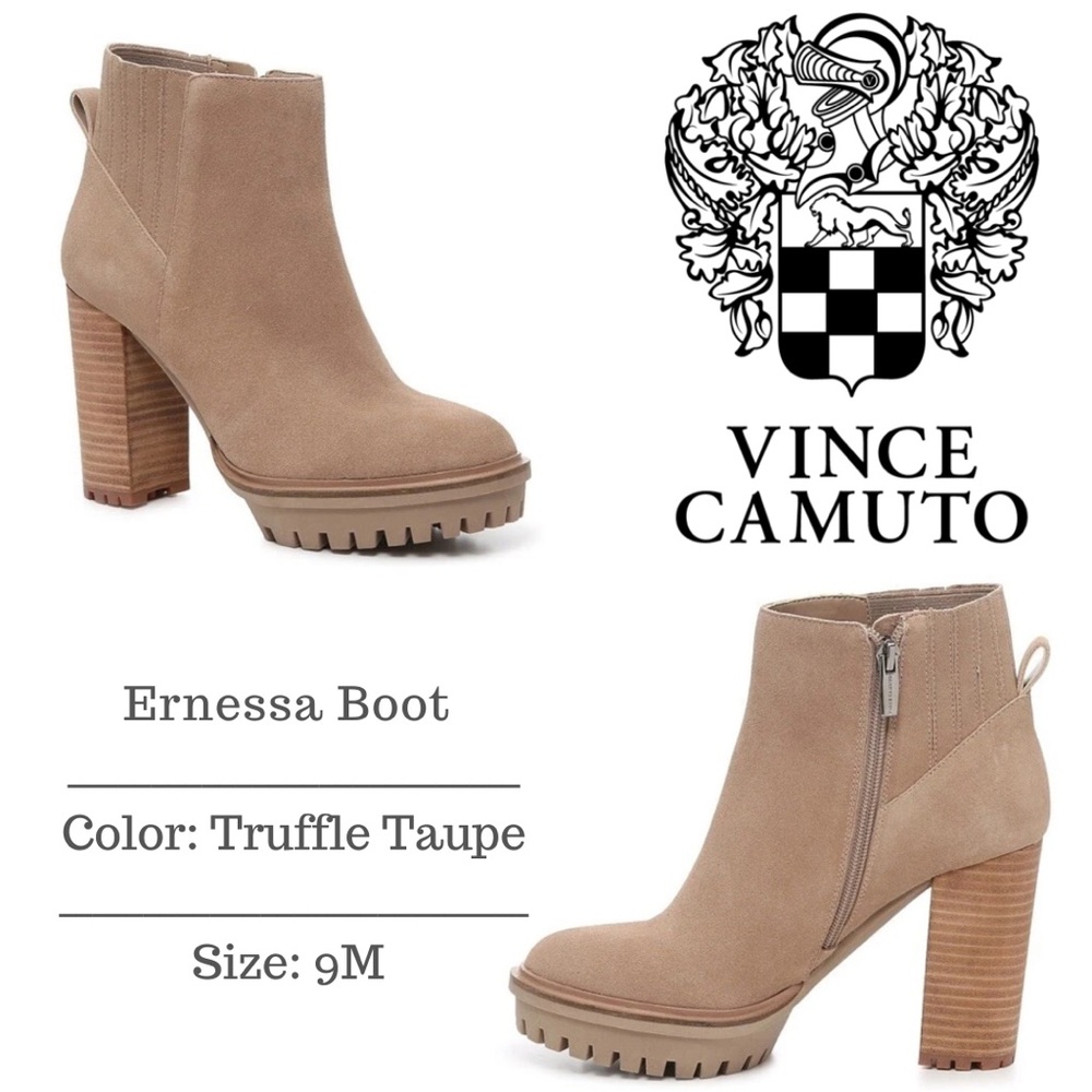 New With Box Vince Camuto Ernessa Boot - Color: Truffle Taupe Tan - Size 9M
